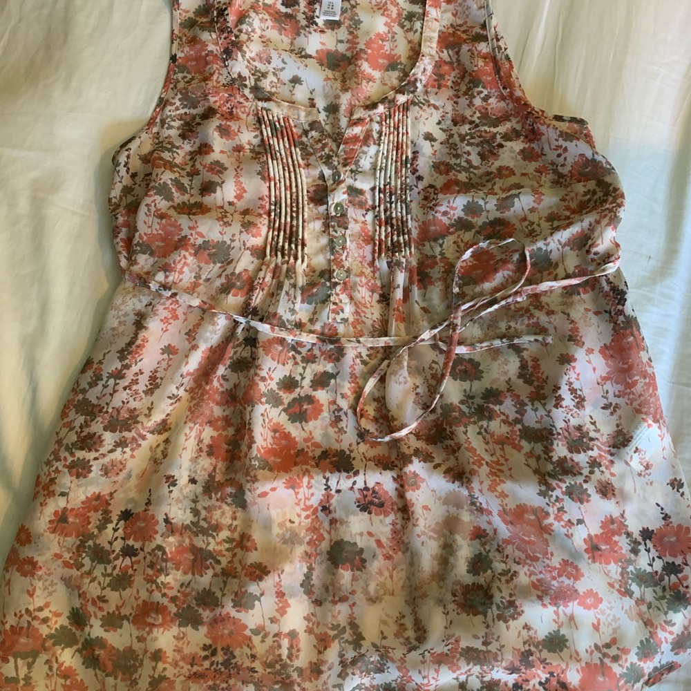 Pretty Sheer Floral Top - Motherhood Maternity